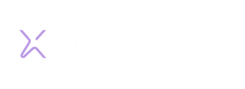 Exponentialy white transparent logo