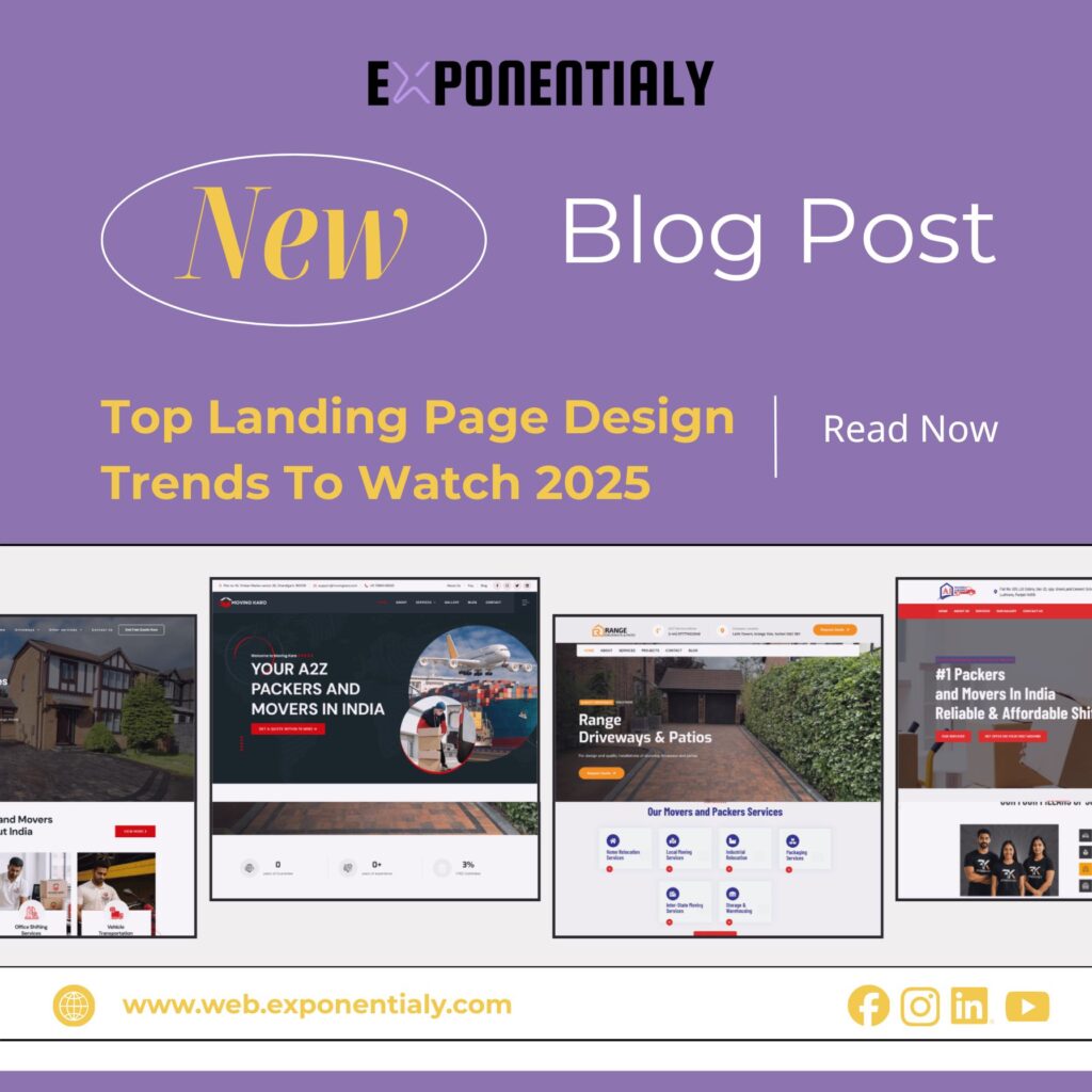 Top Landing Page Design Trends To Watch 2025