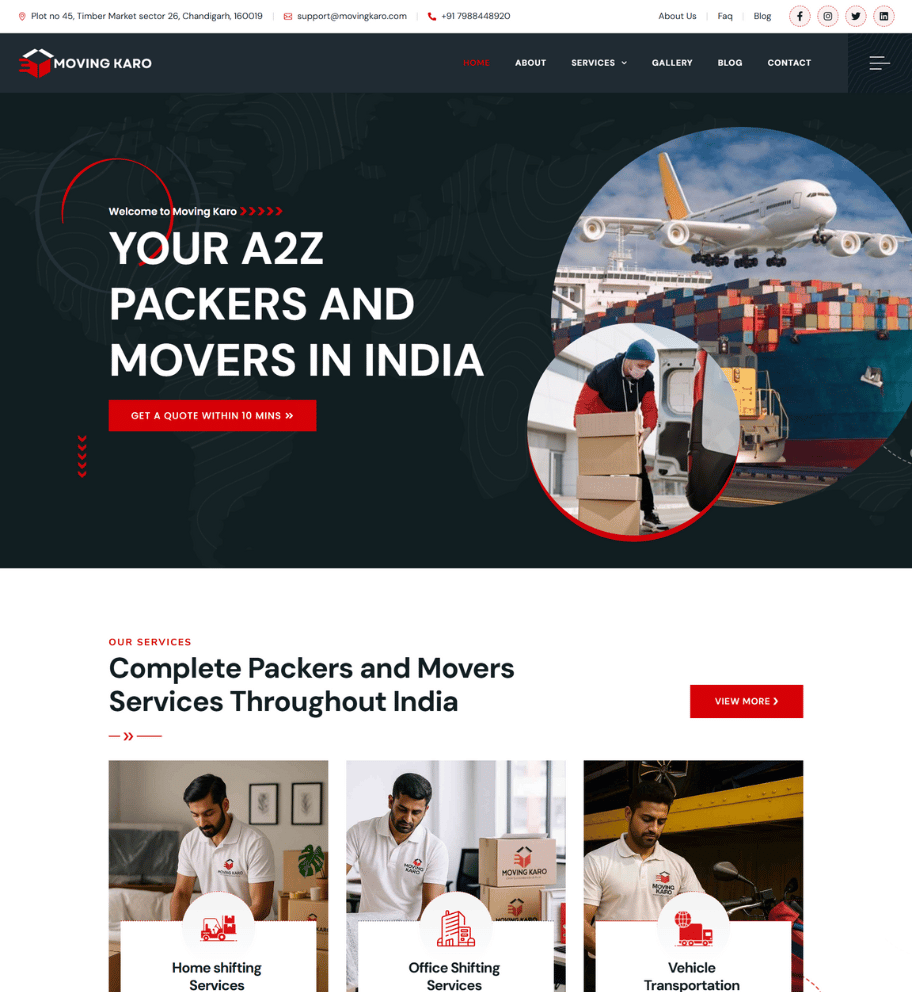 moving karo A2Z packers and movers in india