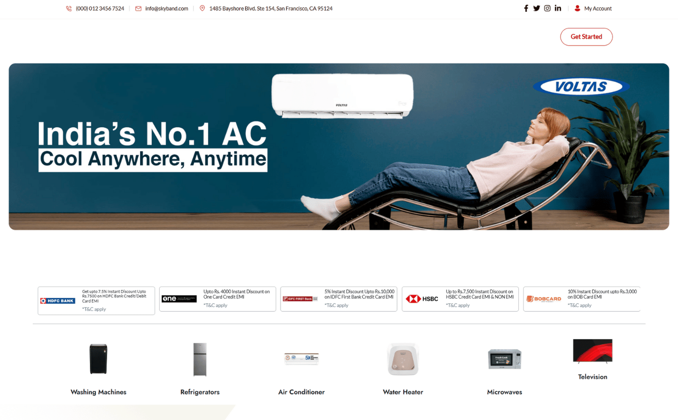 electronic eCommerce website development solution