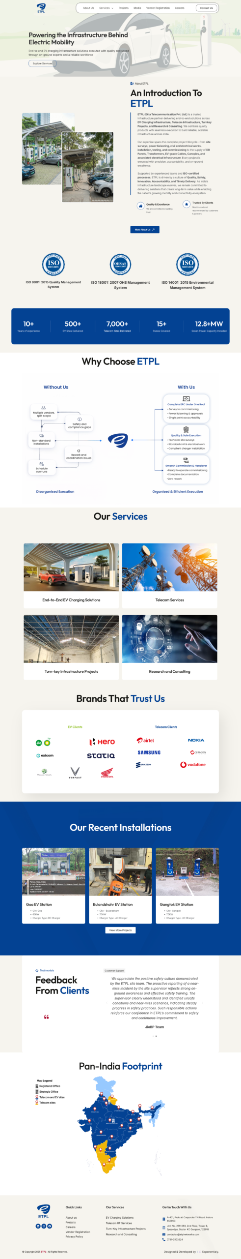 ETPL Networks full website preview